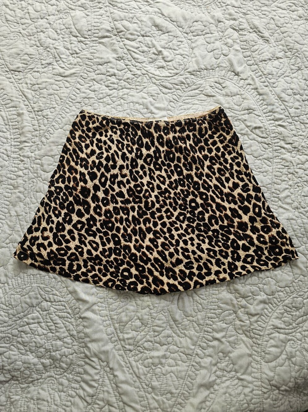 Reformation Leopard Print Mini Skirt